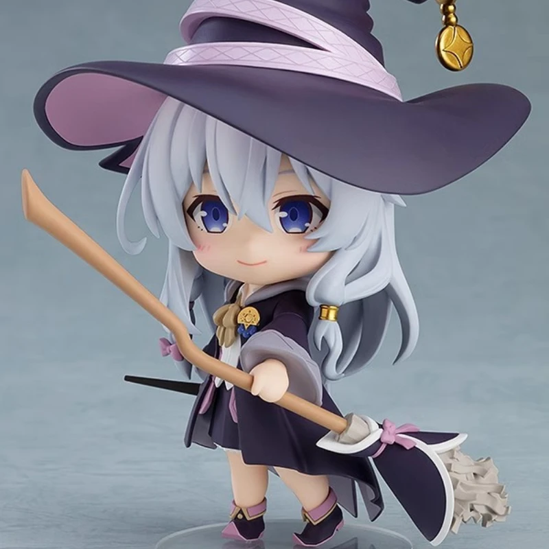 10CM Wandering Witch The Journey of Elaina Face-swappable Figure Action Model Decoration Cartoon Doll Ornament Toy Holiday Gifts