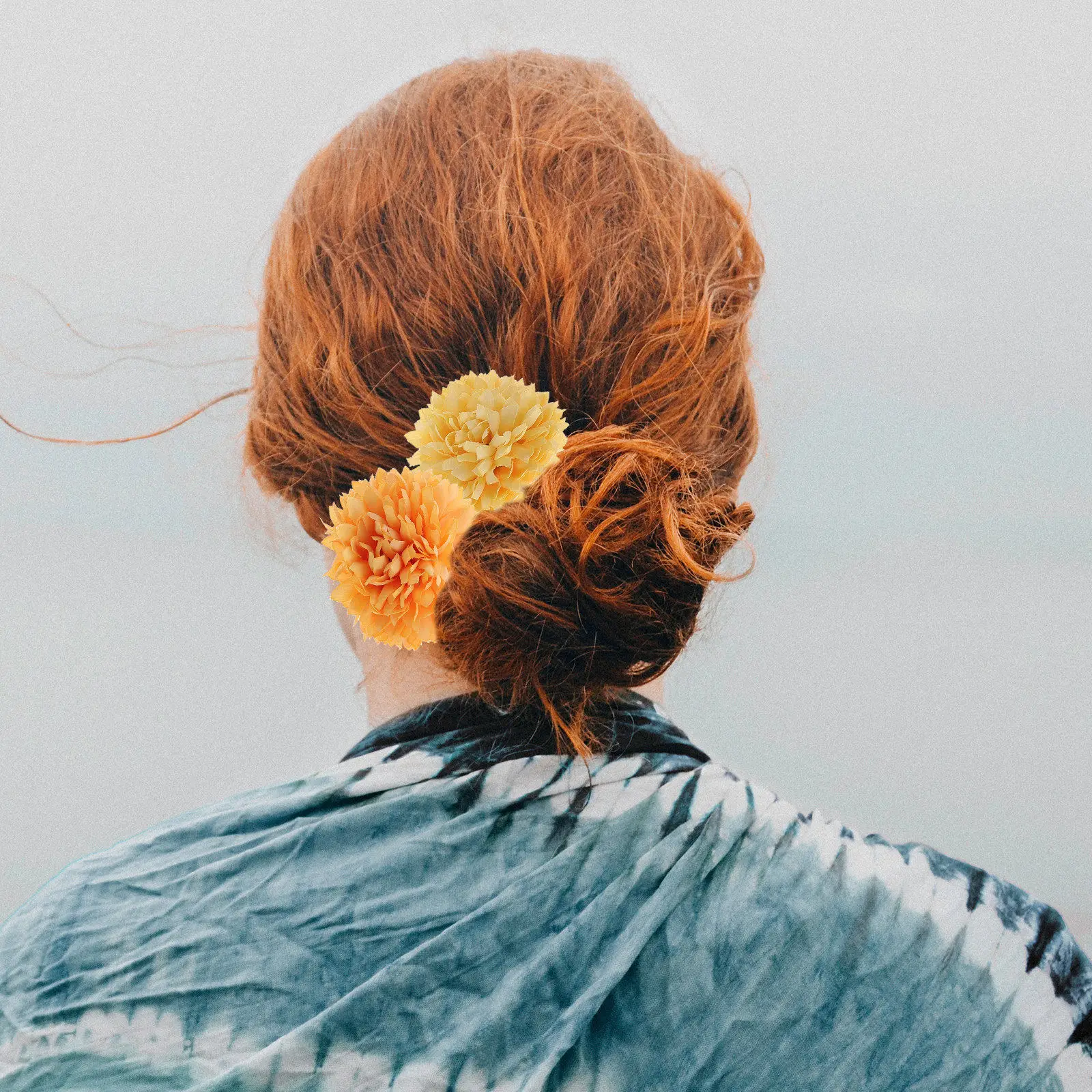 

2Pairs Vintage Flower Hair Pin U Shape Clip for Women Wedding Bridal Decor Gift Wedding Hair Pin Chinese Hairpin