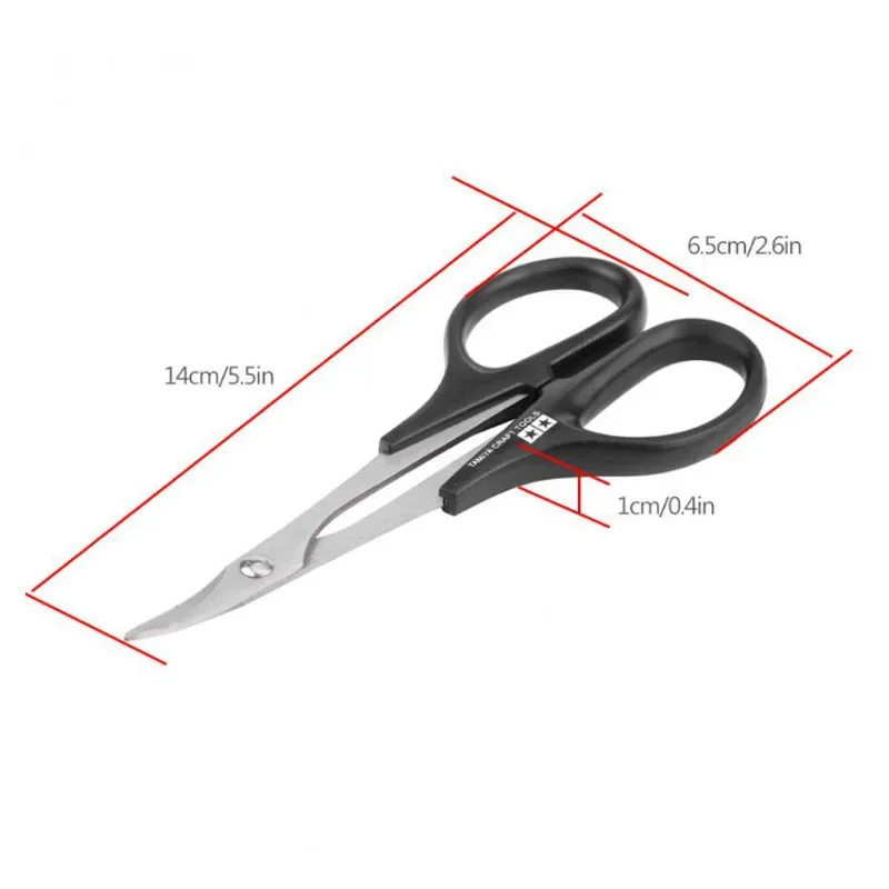 TAMIYA Metall Hart Edelstahl RC Auto Schere Maut 74005 Für RC Fahrzeug Boot Karosserie Karosserie Gebogene Schere RC Werkzeug