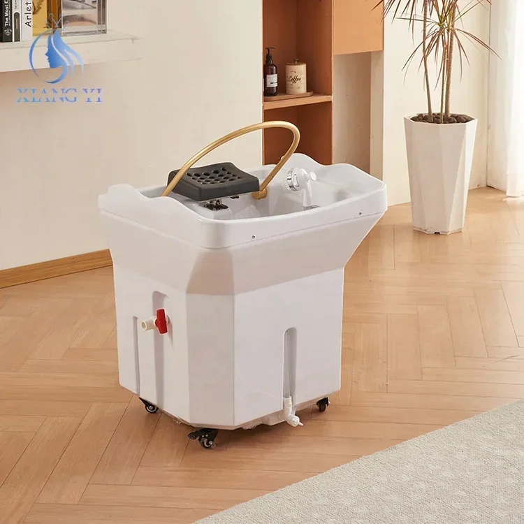 Hair salon furniture head spa equipment Massage mobile hair wash basin portable shampoo sink