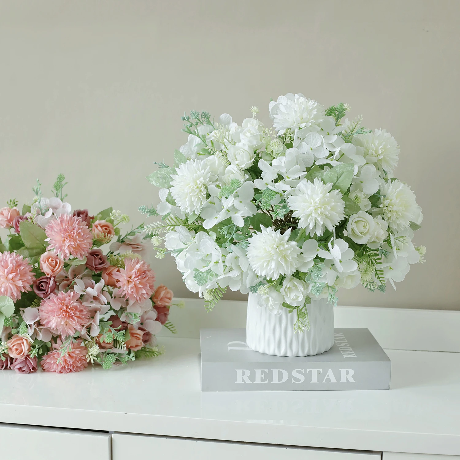 ดอกไม้ประดิษฐ์ ดอกกุหลาบผ้าไหม - Bonsai Garden Festival บทวิจารณ์และราคา