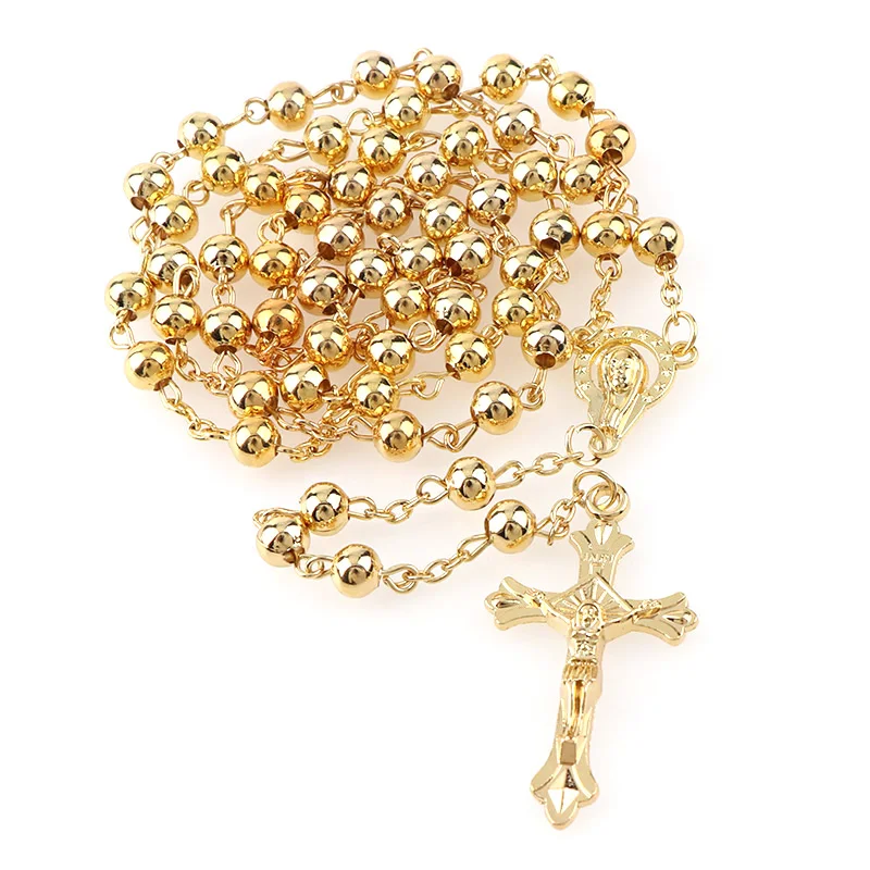 Catholic Rosaries Necklaces Rosary Jesus Cross Catholic Gifts Holy Rosaries in Bulk with Gift for Prayer Men Women