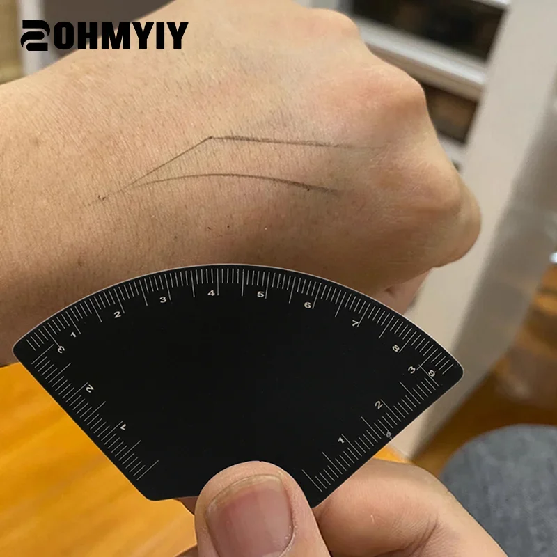 1pc Aluminum Alloy Fast Drawing Eyebrow Design Ruler Microblading MappingTool Shaping Permanent Makeup DrawingGuide Ruler Tattoo