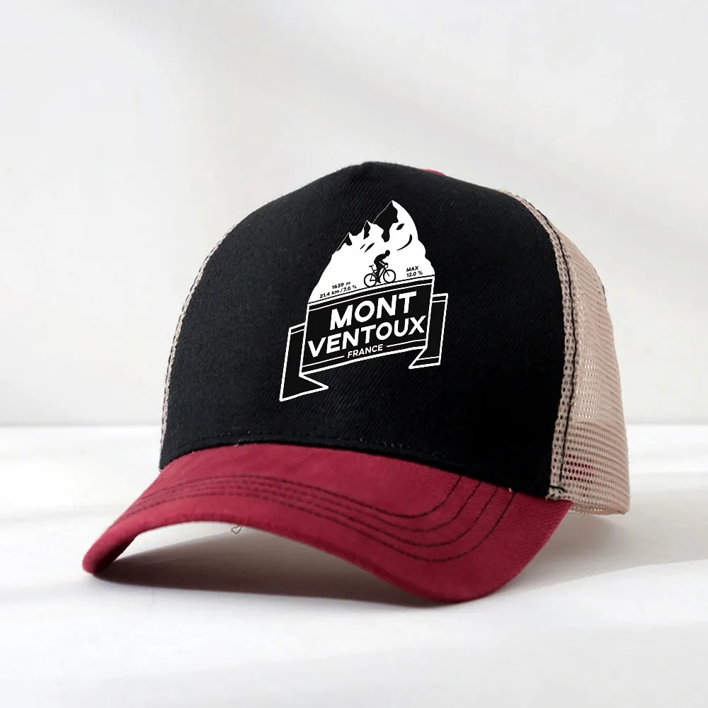 

Mont Ventoux France Baseball Cap fashion Men Women cycling mesh breathable hats Outdoor All Seasons Adjustable Snapback hat