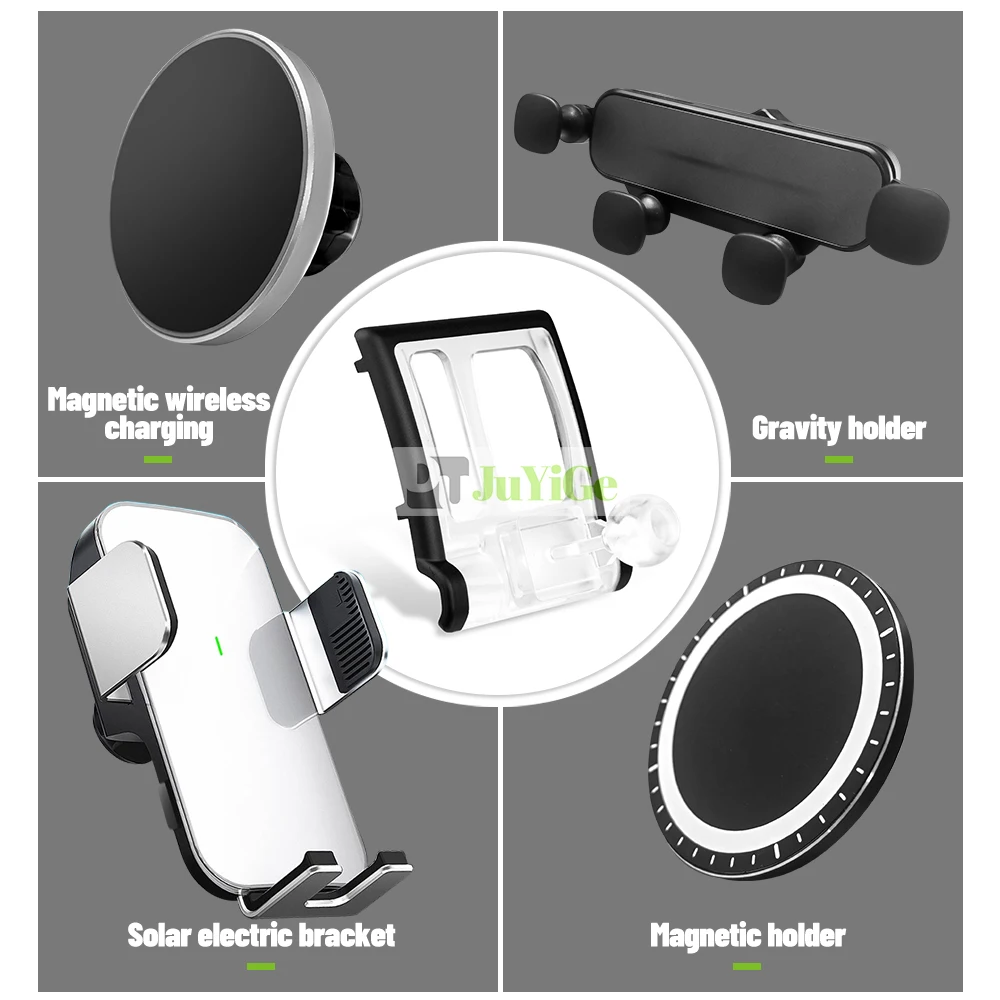 For BMW 5 Series F10 F11 2011-2017 2012 2013 2014 Car Mobile Phone Holder Special Fixed Bracket Solar Magnetic Wireless Charging