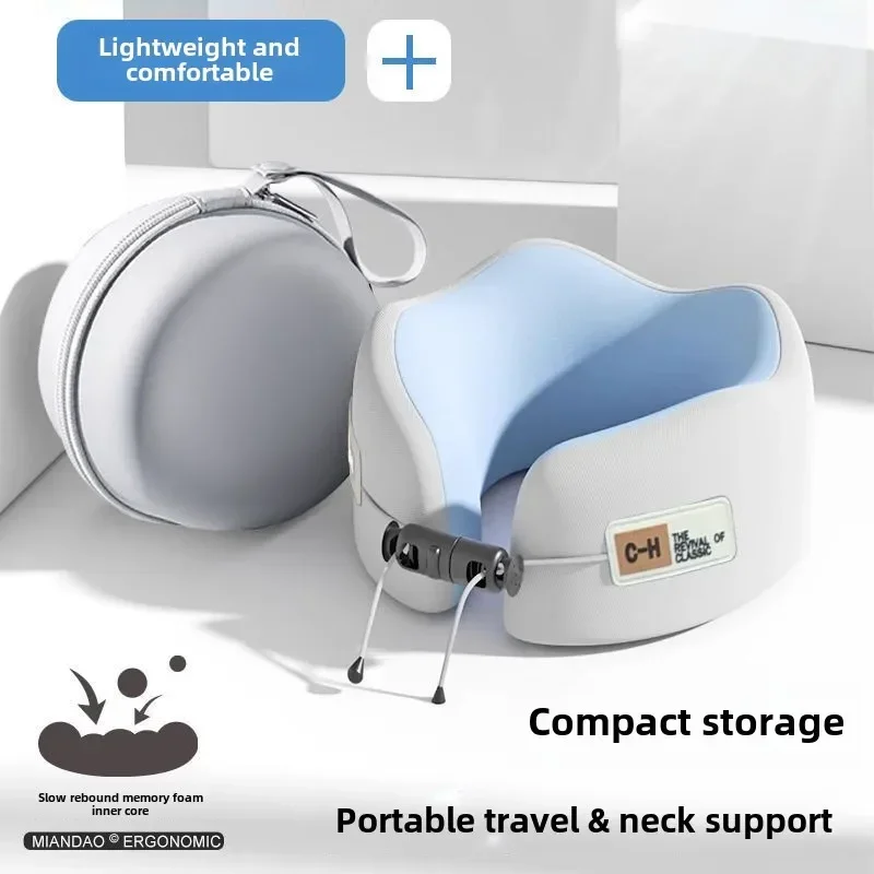 Airplane Travel High-speed Rail U-shaped Pillow Cervical Spine Protection Sleeping Neck Portable Memory Cotton Business Trip