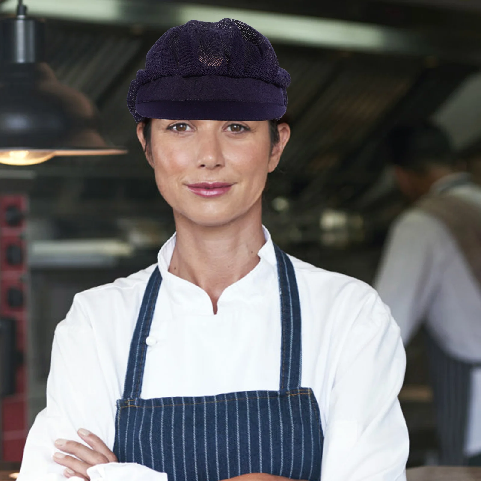 Kitchen Serving Hat Waiter Beret Hats Work Caps Bakery Breathable Working Cotton Men and Women