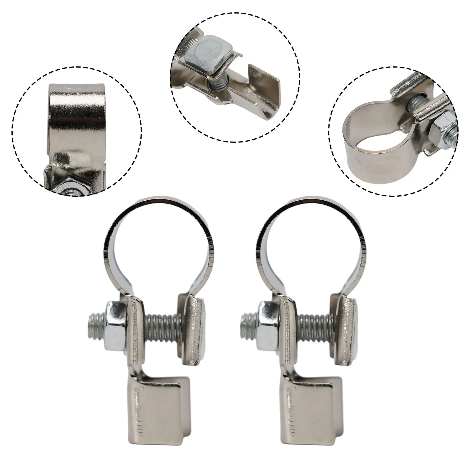 2XCar Copper Terminal Clamp Connector for Battery Cable Negative and Positive Battery Wiring Suitable for Cars and Trucks
