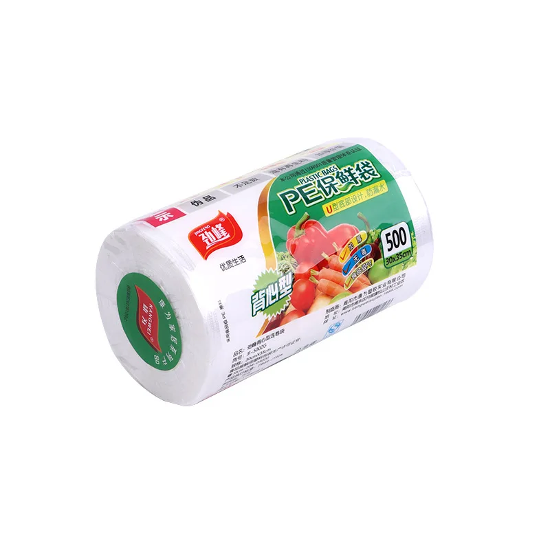 Food Fresh-keeping Bags, Tear-up Supermarket Roll-up Bags, Kitchen Hand-held Plastic Bags To Keep Fresh