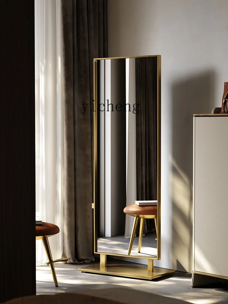 X-15 light luxury full-length mirror villa cloakroom fitting mirror floor-to-ceiling full-length mirror