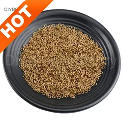 10-500g Brass Jump Rings Bulk Wholesale 3mm 4mm 5mm 6mm 7mm 8mm 10mm Open Jumpring Finding for Jewelry Making (24 21 18 19Gauge)