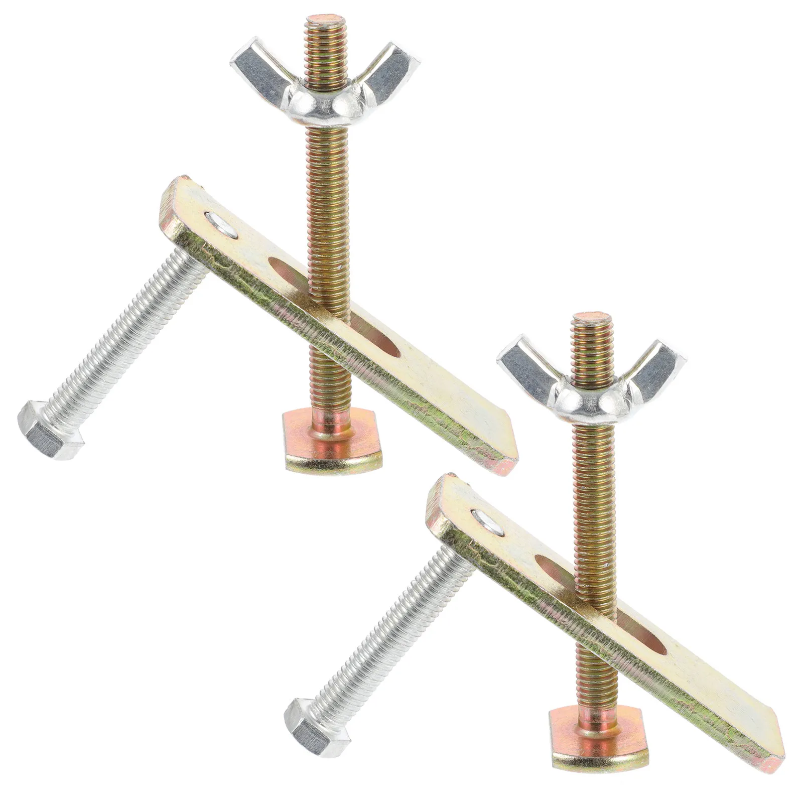 2Sets Steel Router Clamps Engraving Machine Press Plates Hold Down Clamps Durable Woodworking Metalwork Workholding Kits