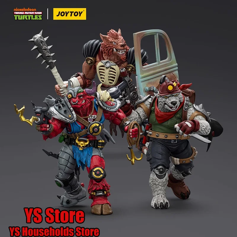 

JOYTOY Teenage Ninja Turtles 1/18 JT01505 Dirtbag JT01512 Groundchuck JT01529 Rahzar 12cm Articulated Joints Action Figure
