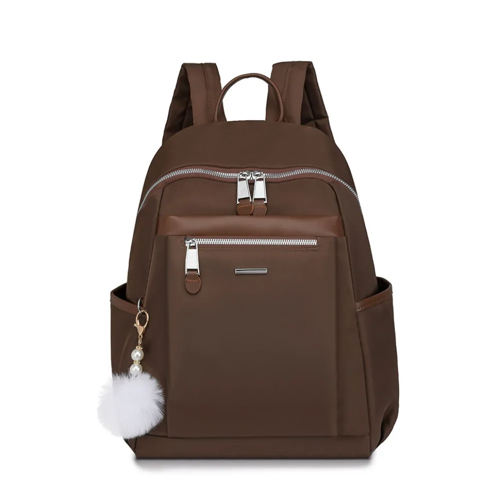 

Waterproof Nylon Shoulder Bag Large Capacity Travel Girl's Retro Backpack New Design Simple College Students School Bags Outdoor