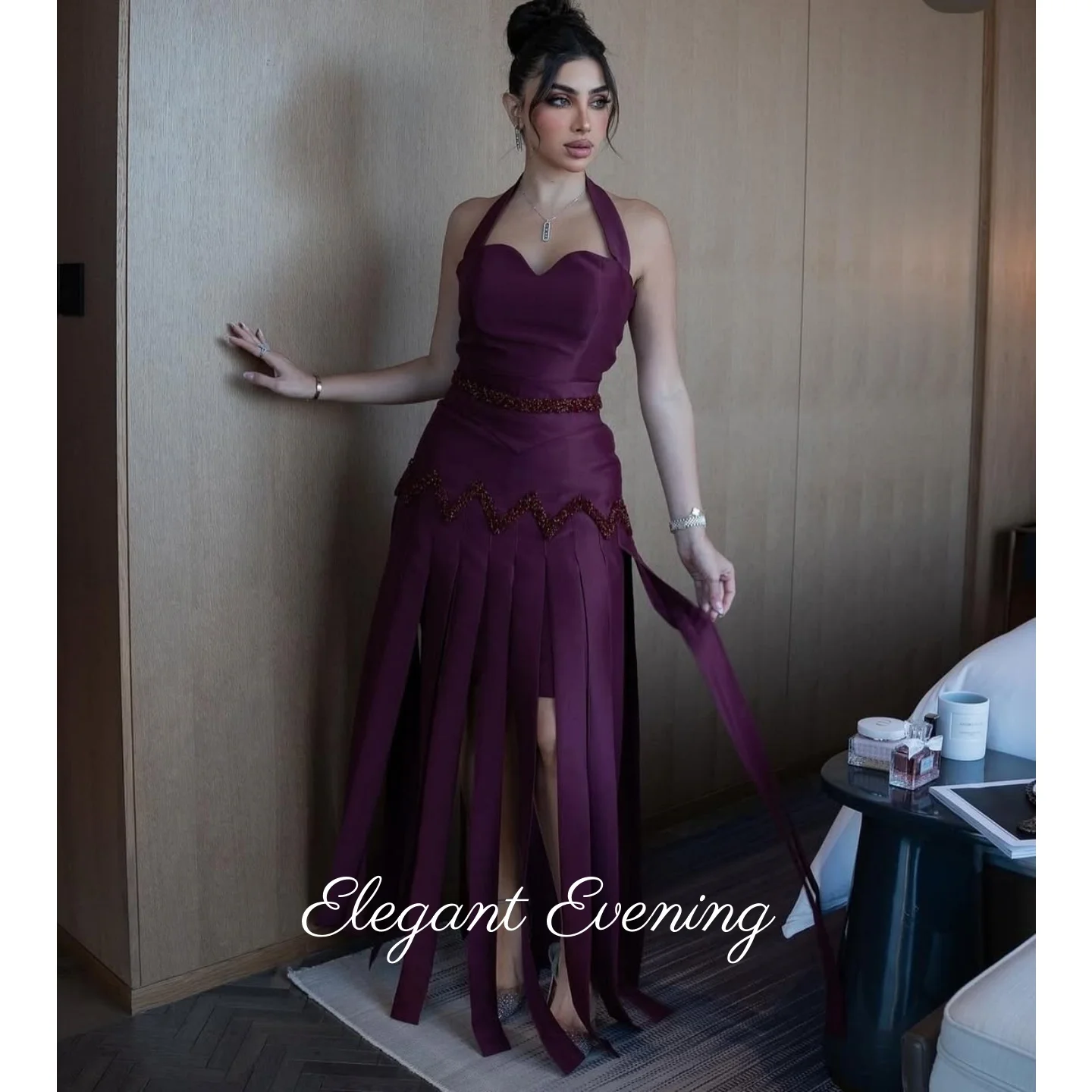 

Elegant Purple Prom Dresses 2025 Luxury Evening Dresses for Party Dresses Woman 2025 Beads Evening Dresses Customized Robe De