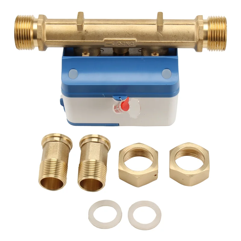 ABZW surveillance du débit d'eau et du consommation Tuya Zigbee compteur d'eau ultrasonique intelligent DN20 LCD affichage numérique IP68 étanche
