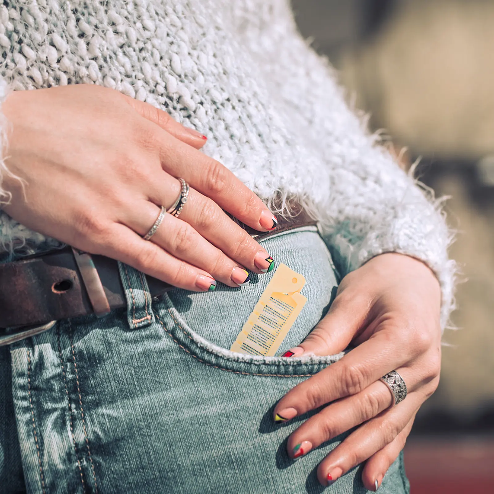 

30Pcs Foldable Anti Static Hair Comb Dual Use Wide Tooth Styling Travel Folding Pocket Comb Portable Hairbrush for Men Women