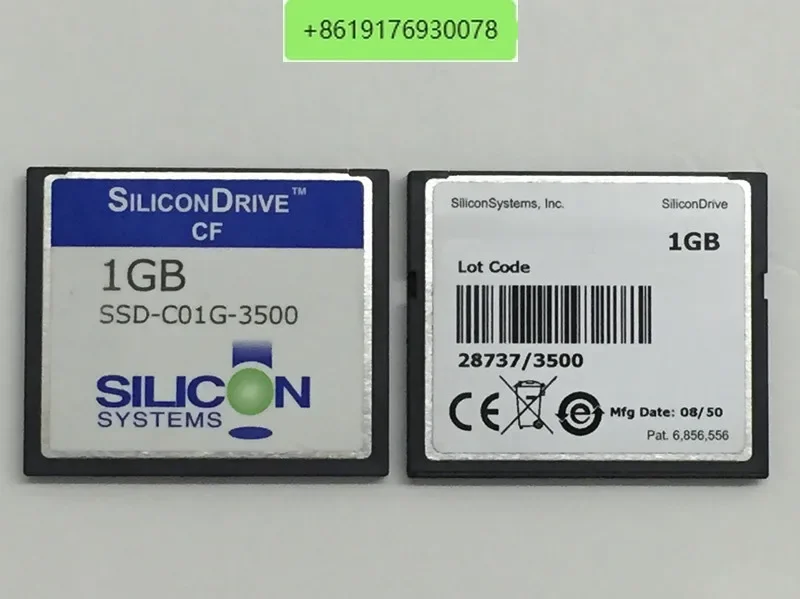 

SiliconDrive 1G CF Card SILICONDRIVE SSD-C01G-3500 Industrial Equipment