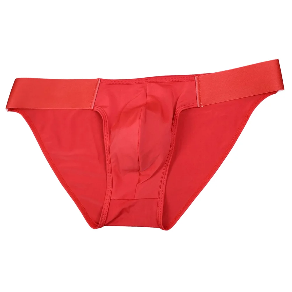 

Men's Solid Elastic Wide Belt Brief Underwear Featuring Breathable U Pouch and High Fork Design Panties for Everyday Use