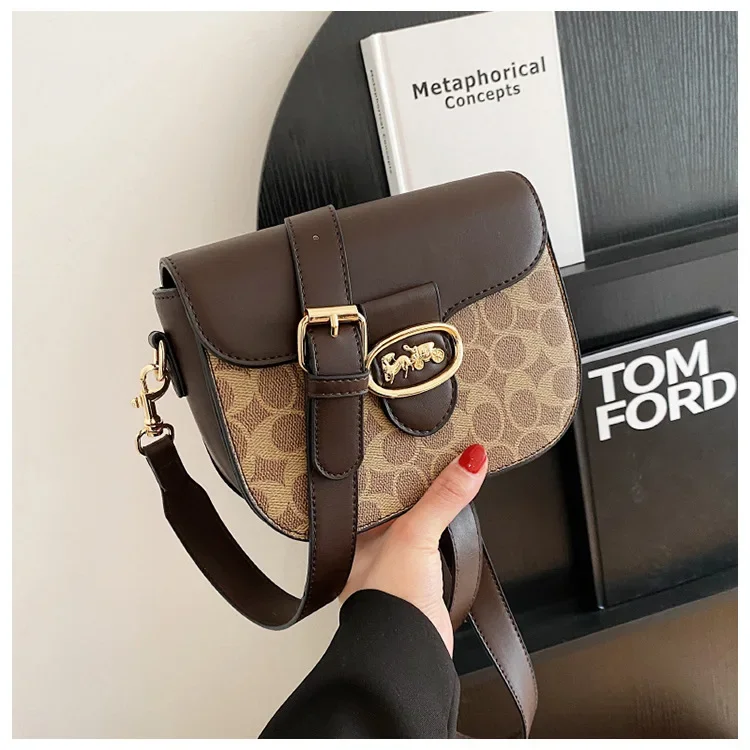 2025 Novo! Bolsa mensageiro de ombro com design de nicho feminino – Textura premium, versátil para qualquer ocasião