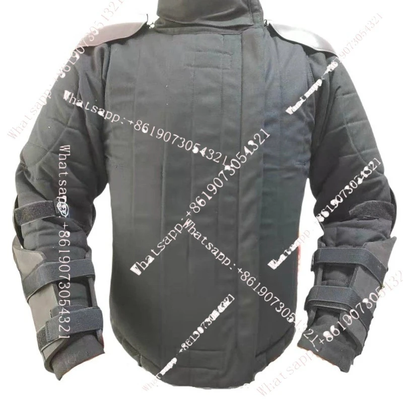 full set of steel sword nylon combat protective gear (external hanging, shoulder, forearm, elbow pads, chest protection)