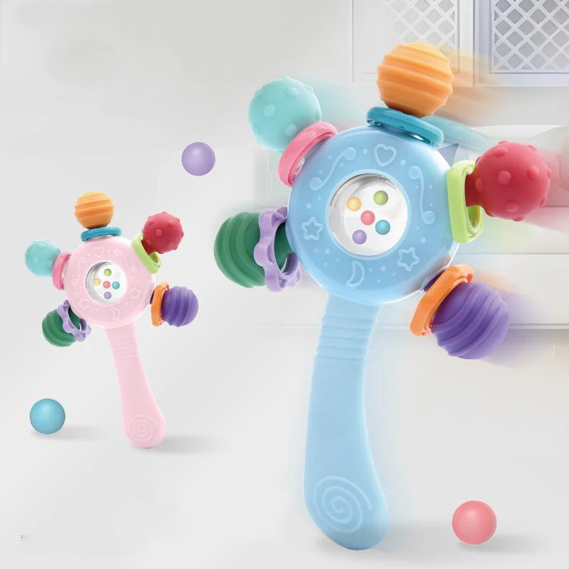 0 6 12 meses sensorial bebé mordedor bolas sonajero juguetes desarrollo del bebé juguetes educativos sonajero de dentición suave juegos de juguetes para niños