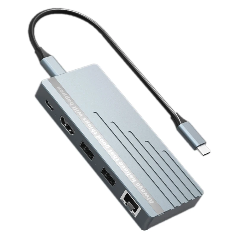 

SSD Dock Base Docking Station 4K@60Hz Support NVMe-SATA with-M.2 Hard Case