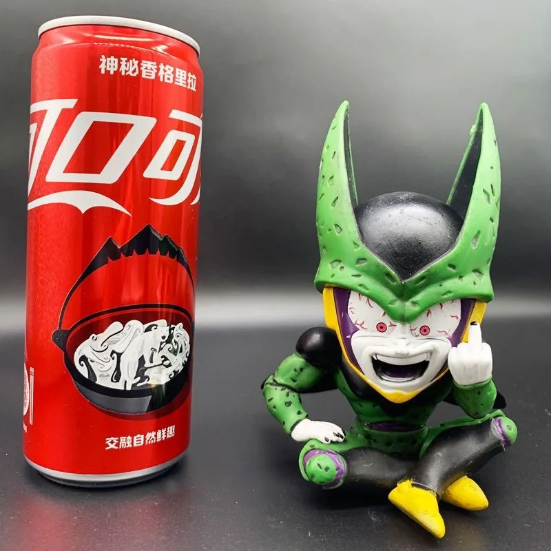 12 センチメートルアニメドラゴンボールかわいい携帯座位直立中指アクションフィギュア Pvc モデル人形コレクション像装飾玩具