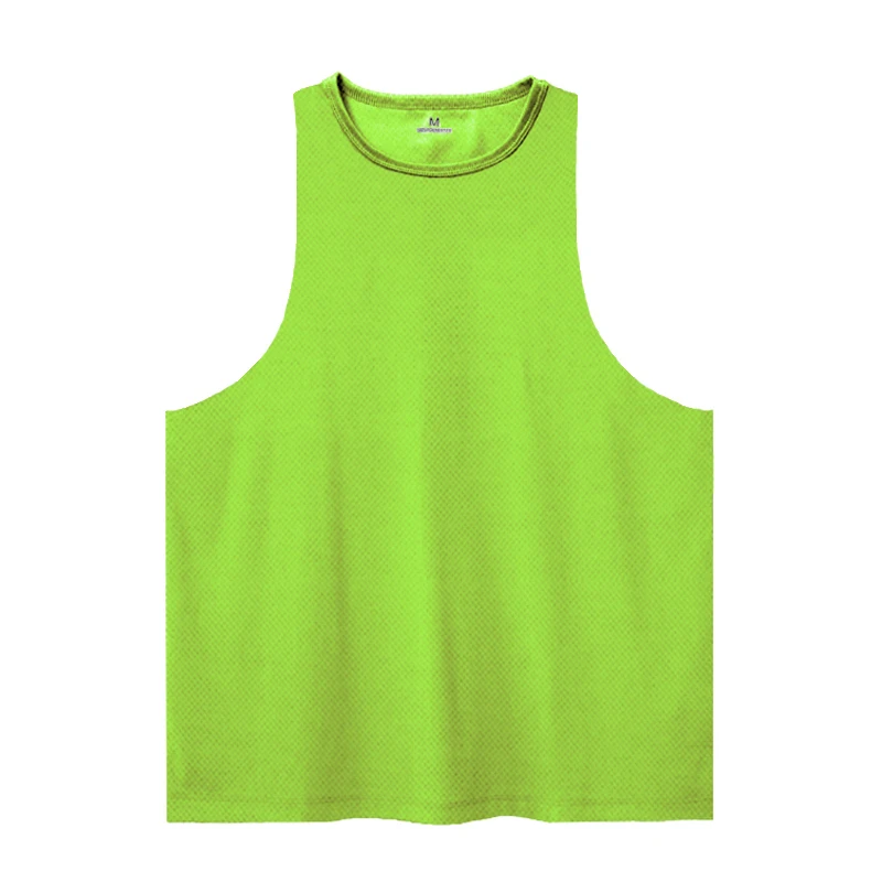 Plain Summer Mesh Absorb Sweat Quick Dry Clothing Gym Sport Tank Tops Mens Bodybuilding Muscle Vests Fitness Sleeveless Shirts