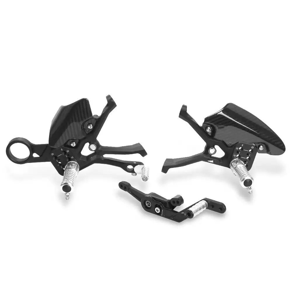 For BMW S1000RR M1000RR 2019-2025 Motorcycle Adjustable Footrest Carbon Fiber Footrest Rearset Motorsport Gear Selector Pedal view 6