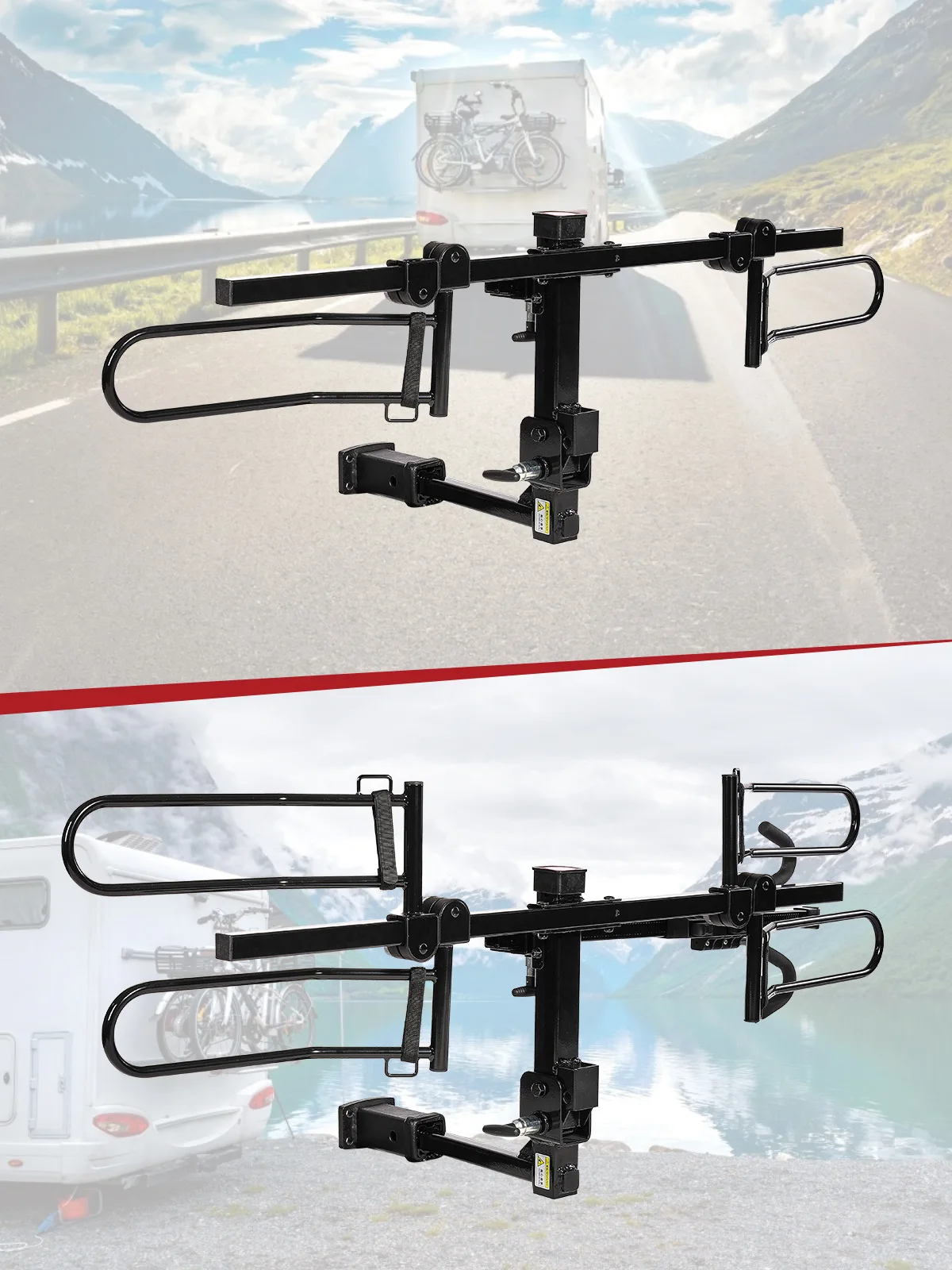 Durable Mount EBike Rack for Standard and Fat Tire Bikes