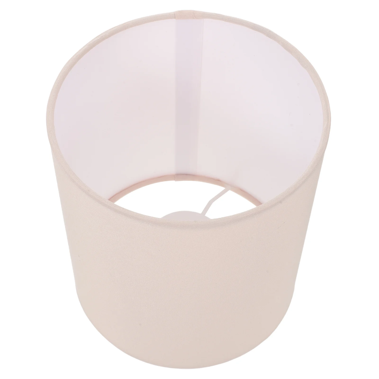 

Drum Cylinder Lampshade Fabric Beige Decorative Light Cover Replacement for Floor Bedside Table Pendant Lamps 5.50x5.1 Inch