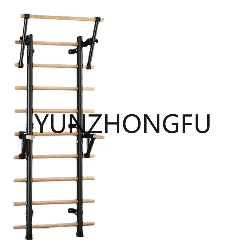 

Mounted Wooden Swedish Ladder Wholesale Manufacturer Gym Fitness Pull Up Bar Wall