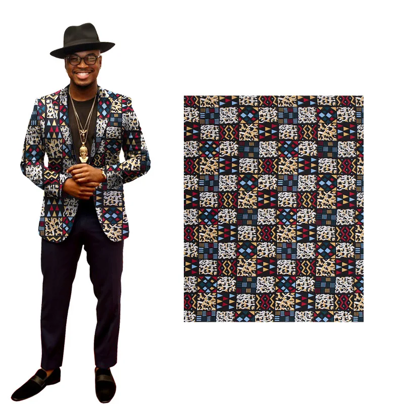 African Wax Fabric African Ankara cotton clothing fabric available in multiple colors 6yards 100% Cotton For Sewing
