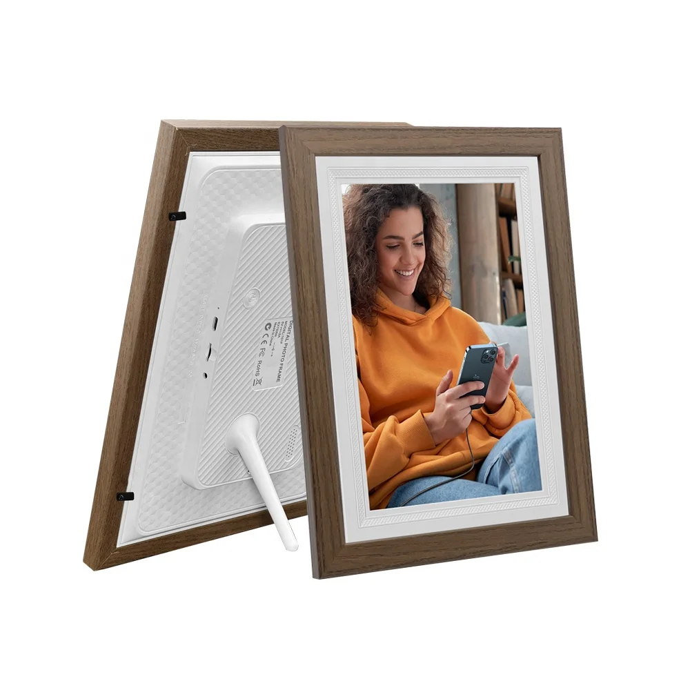 Digital Picture Frame 10.1 Inch IPS Touch WiFi Smart Digital Display with Auto-Rotate Easy Setup to Share Photos Videos Via APP