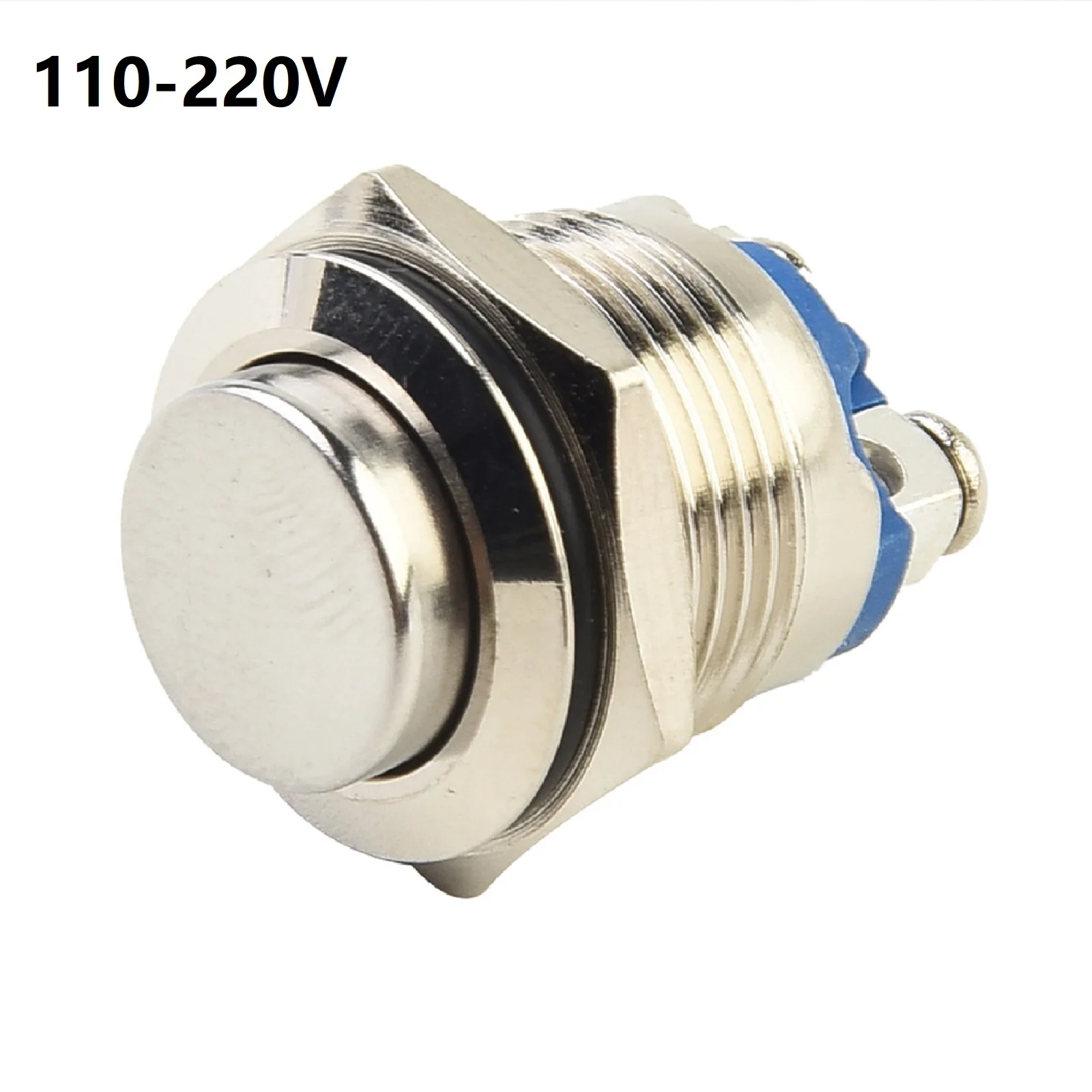 Stainless Steel Push Button Momentary Switch 16mm Diameter Vandal proof Self Reset Compact Design Weatherproof