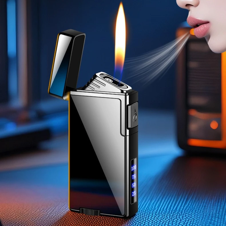 

NEW Intelligent Electric Inflation Fireproof Lighter Dual-purpose Electric and Gas Creative High-end Gift