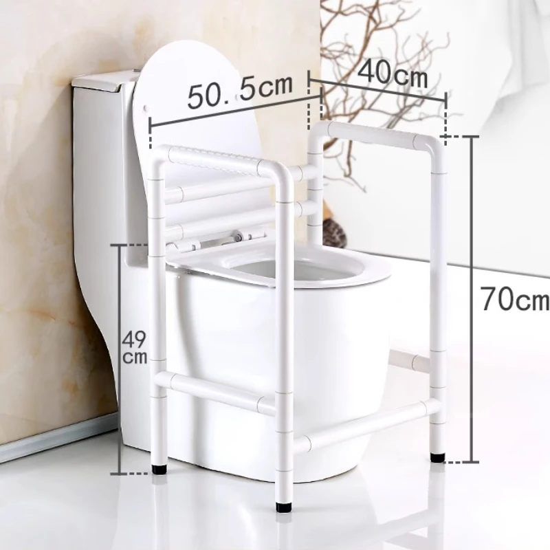 Toilet Safety Rail Bathroom Support Handle Extra Wide Anti Slip Aluminum Frame for Elderly Disabled Home Use