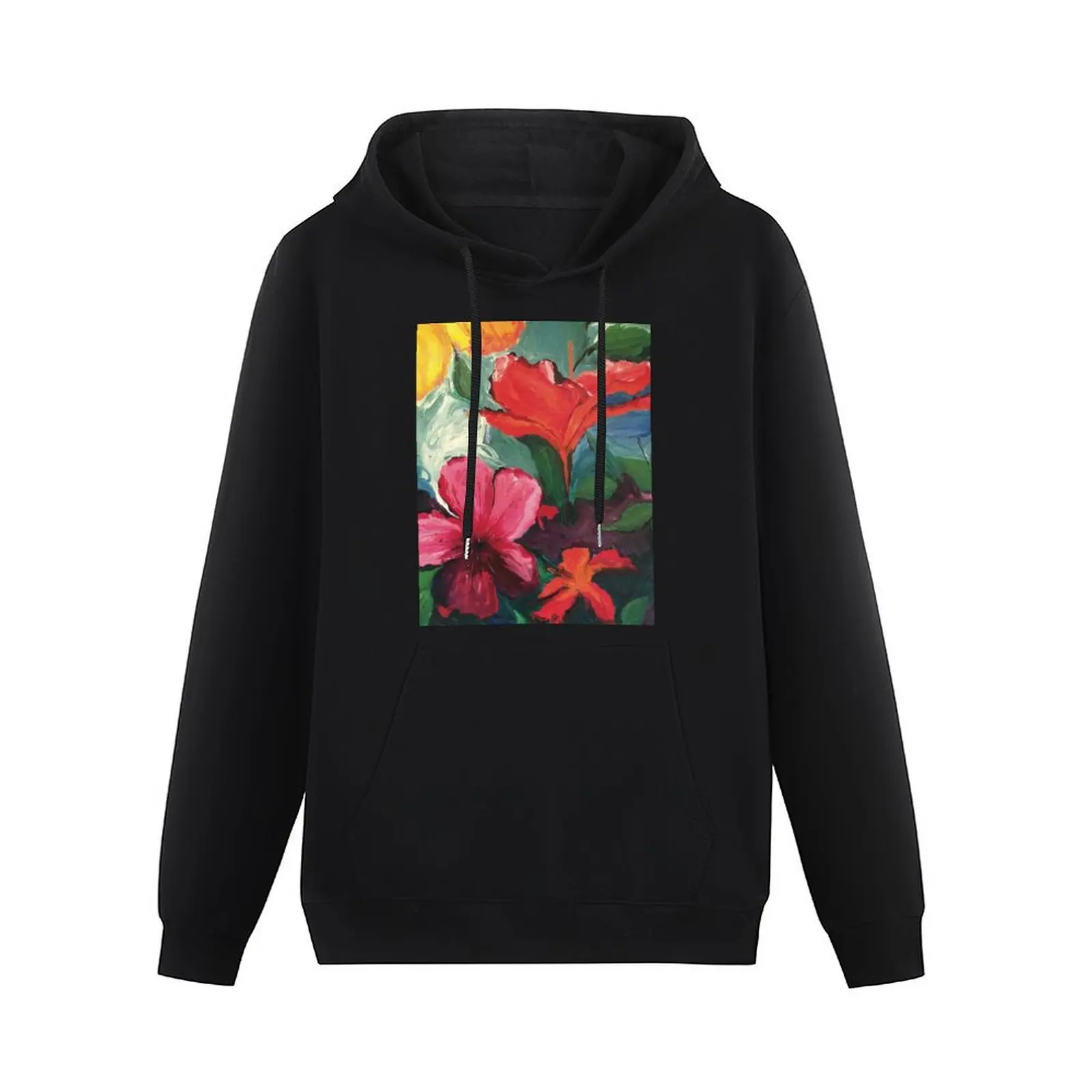 Hibiscus depths Pullover Hoodie winter clothes korean style clothes hoodie graphic