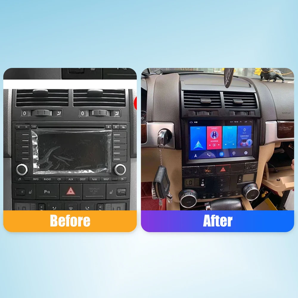 Android Car Radio Multimedia Player For  VW Touareg 2003-2010 2Din GPS Navigation Carplay Android Auto Autoradio BT WIFI 4G Ster