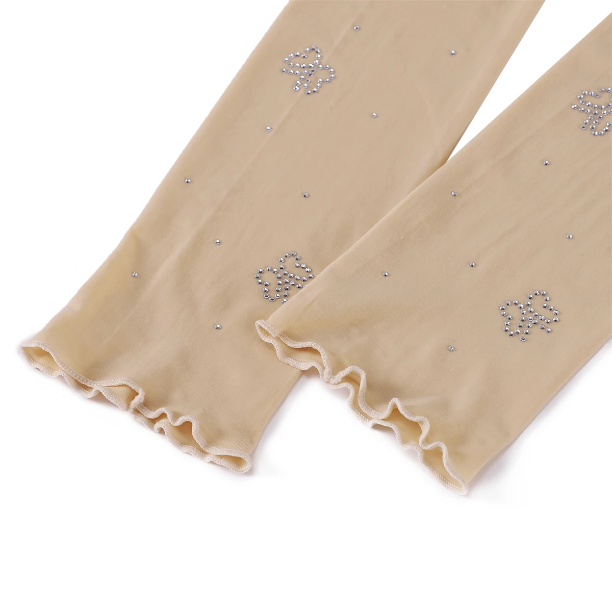 Dames Hijab Moslim Gebed Mouw Rekbare Arm Cover Islamitische Overmouw Met Strass