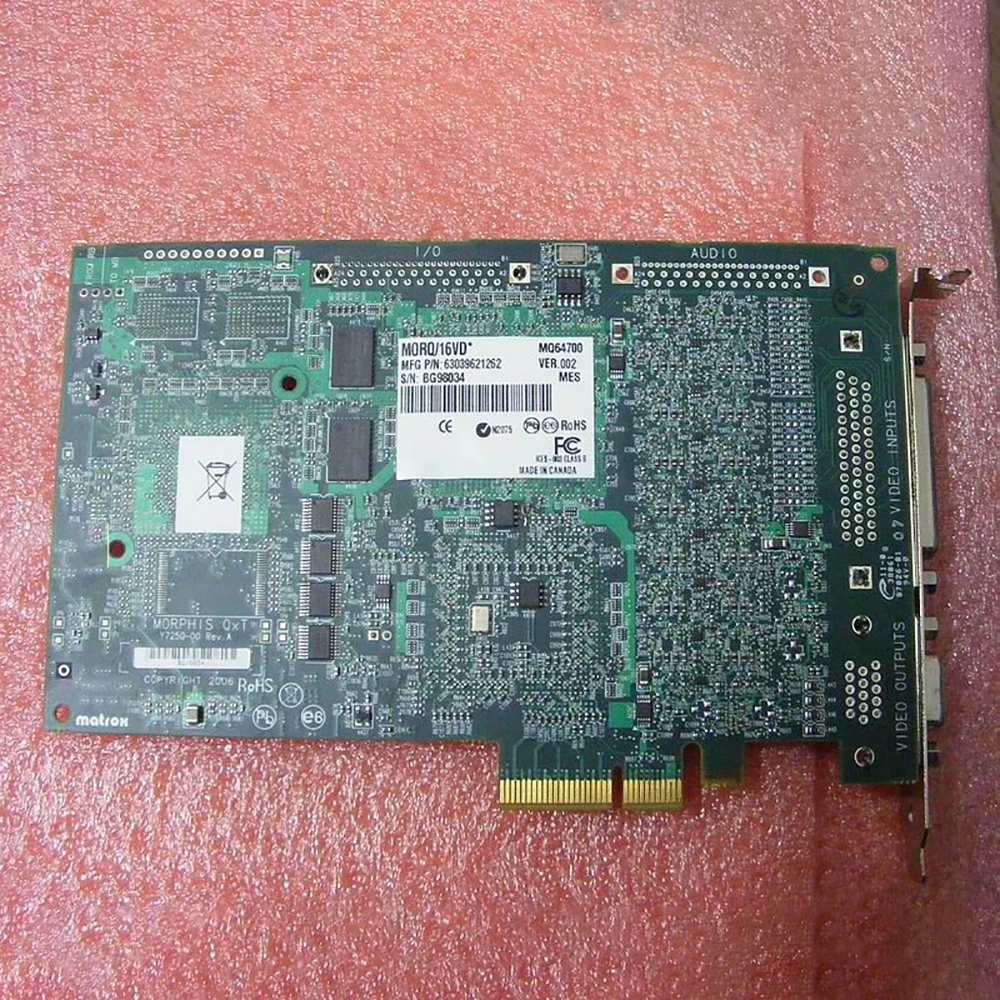 Imagem -04 - Matrox-gráficos Qxt Captura de Imagens Pci-e Morphis 16vd Y725000 Rev.a