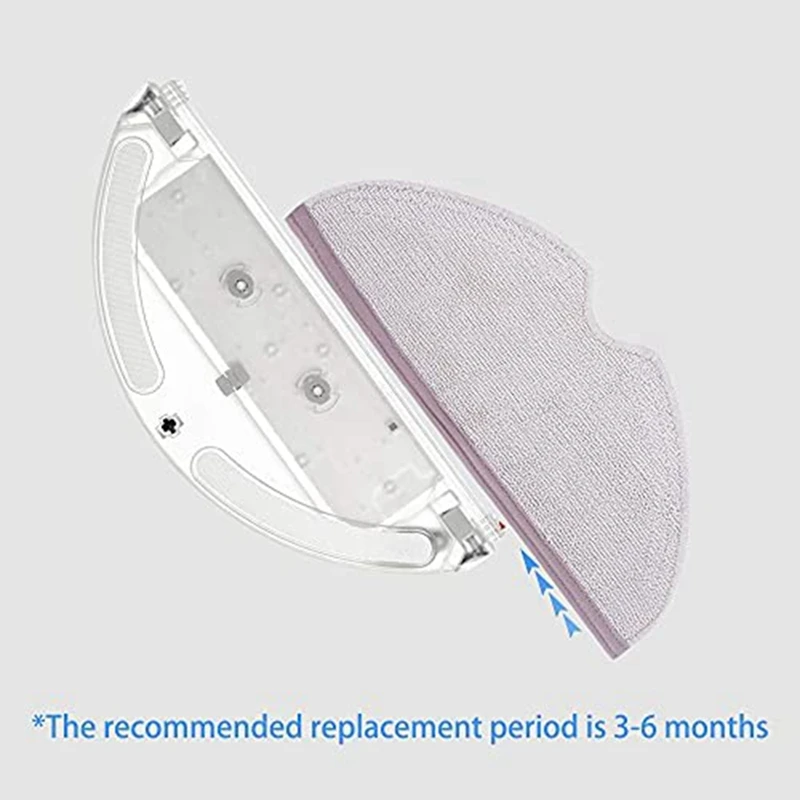 Mop Pad 4 Pack Microfiber Mop Doek Voor Roborock S6 S6 Pure S6 Maxv S5 Max S5 Robot Stofzuiger Mop Vervanging