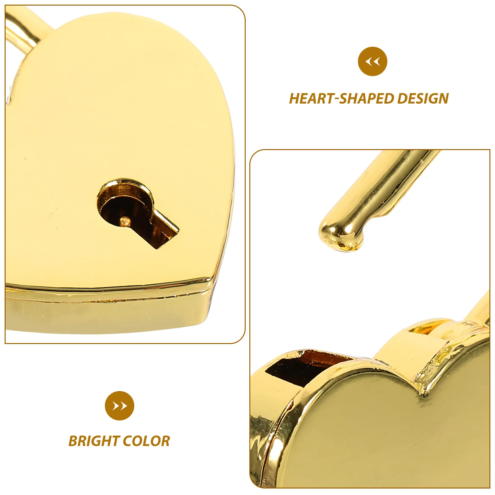 Coppia di coppie di piccoli cuori che desiderano lucchetto per bagagli Lucchetto per zaino piccolo Valigia Diario Portagioie Zaino per il petto Sicurezza