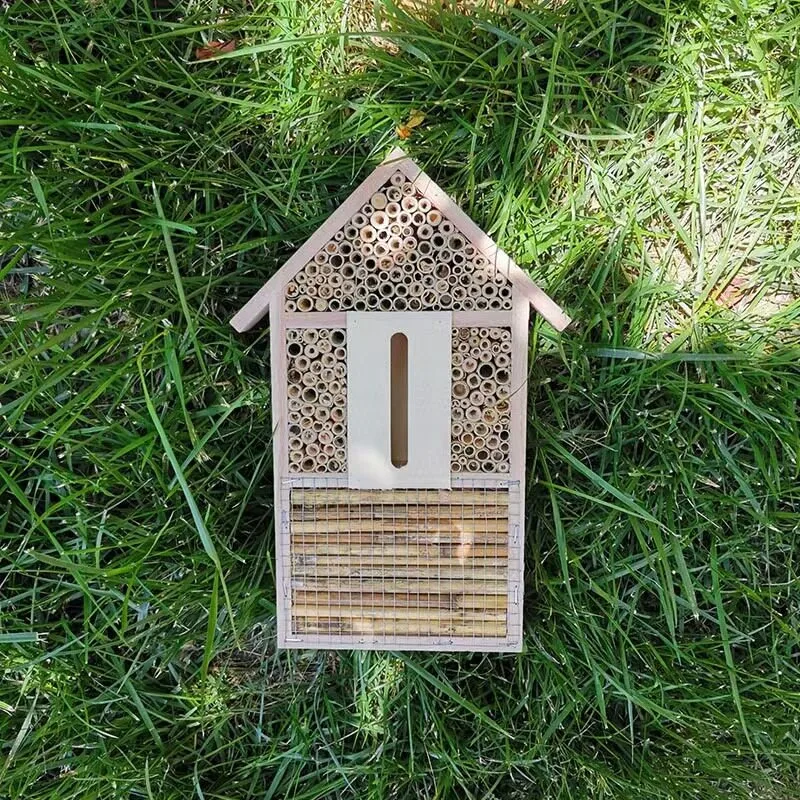Insect Nest Outdoor Decoration Garden Bee Hive Bird Cage Garden Hanging Wooden Bird's Nest Handicraft Ornament