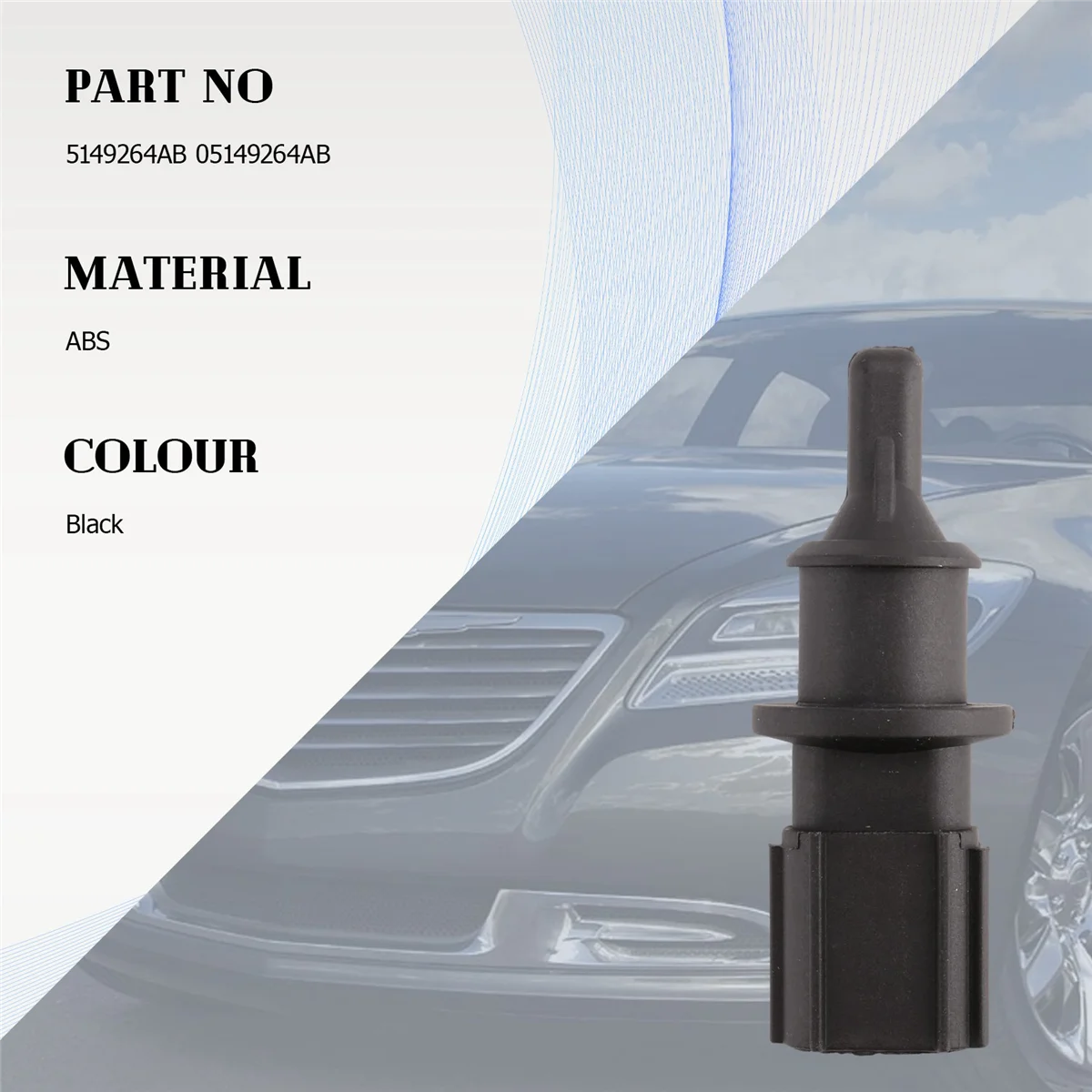 Sensor de temperatura de carga de aire ambiente de coche para 2000-2018 5149264AB 05149264AB