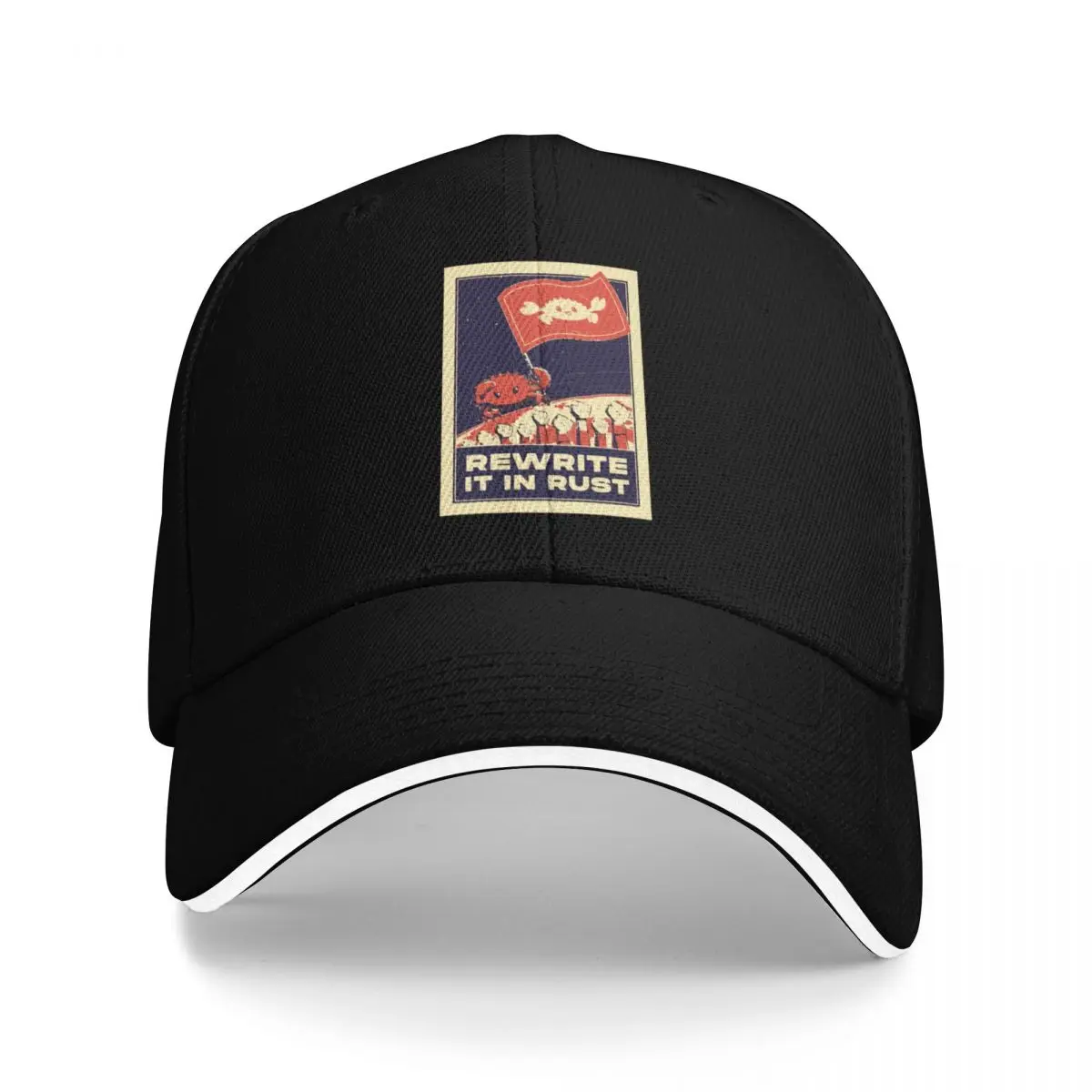 

Rewrite It In Rust - Rust Programming Baseball Cap Winter hat Golf Hat Man Women's Men's