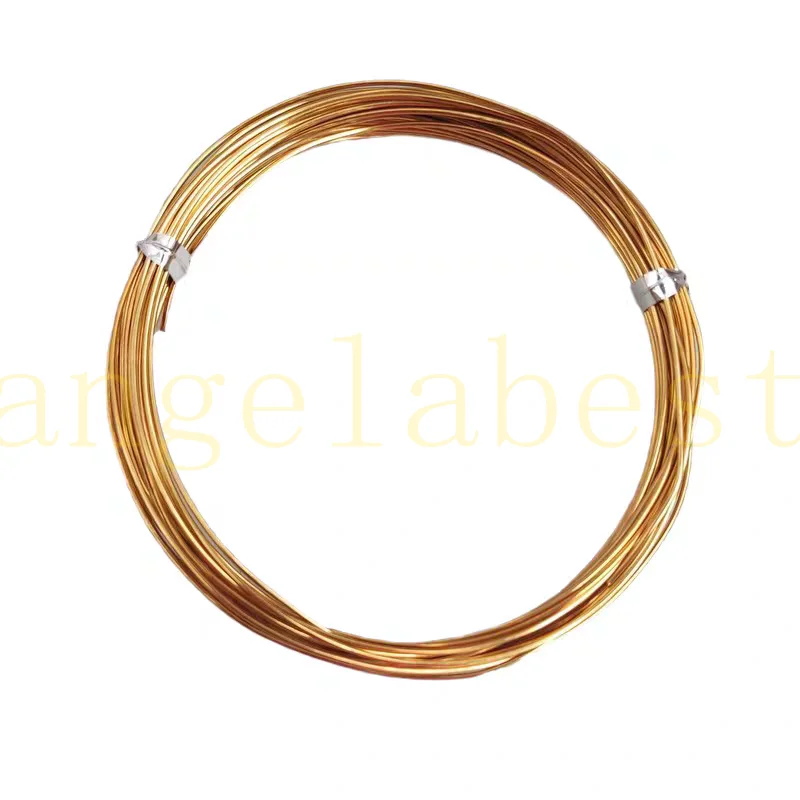 0.3m 0.4mm 0.6mm 0.8mm soft Solid Raw Brass Beading Wire round Wire handcraft Jewelry Making Earring