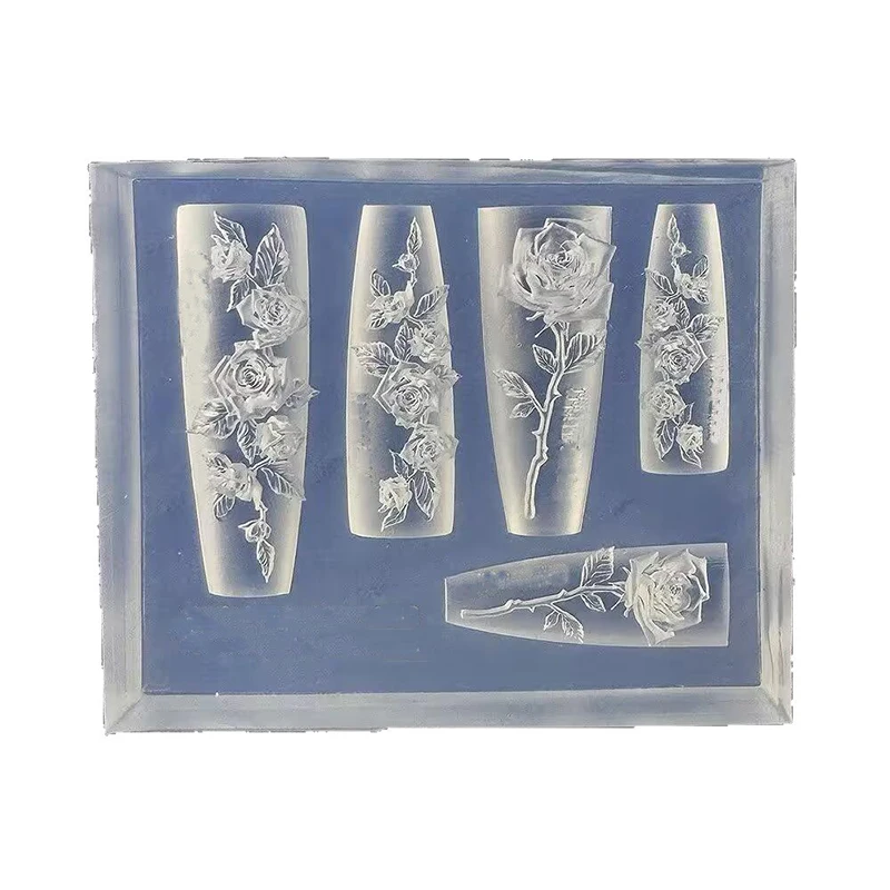 Flexible Nail Art Silicone Molds Create Rose Flower Charm For Professional Design And Jewelry Making view 5