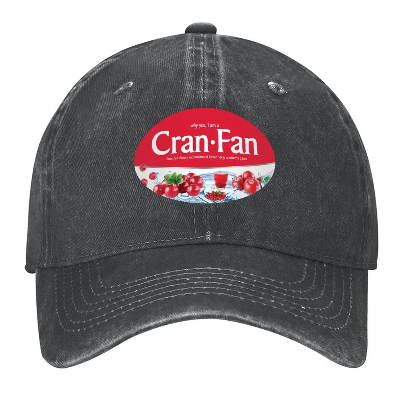 Cran Fan - Gorra de béisbol con diseño de jugo de arándanos Ocean Spray, gorra de golf, gorra para el sol para hombre, gorra de lujo para hombre, gorras para mujer, gorras para hombre
